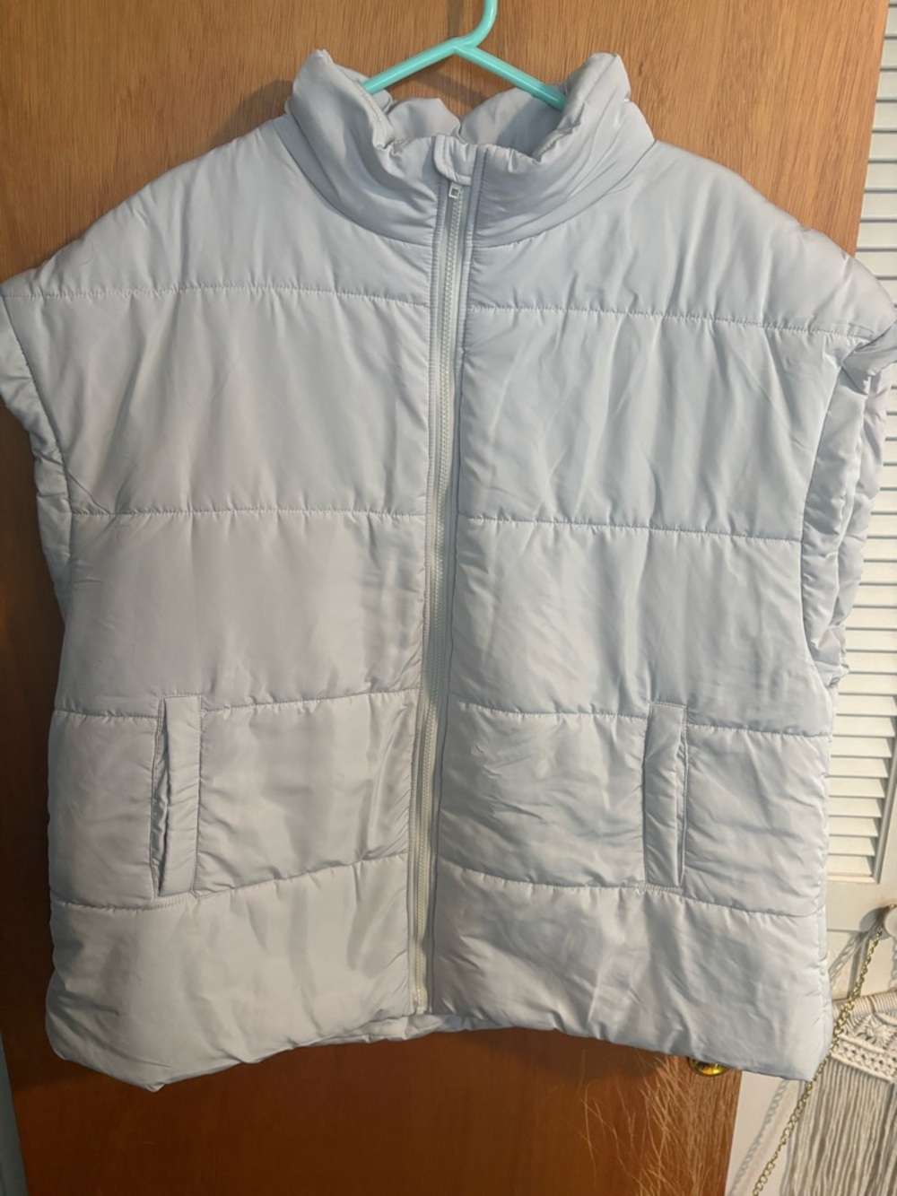 aerie Light Blue Puffer Vest
